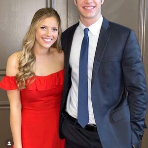 Red Zara Off-Shoulder Dress